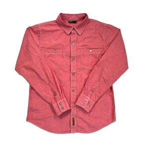 GoLite Shirt Men’s Performance Long Sleeve Button Up Shirt Medium Salmon